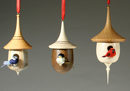 Wood Turned Christmas Ornaments